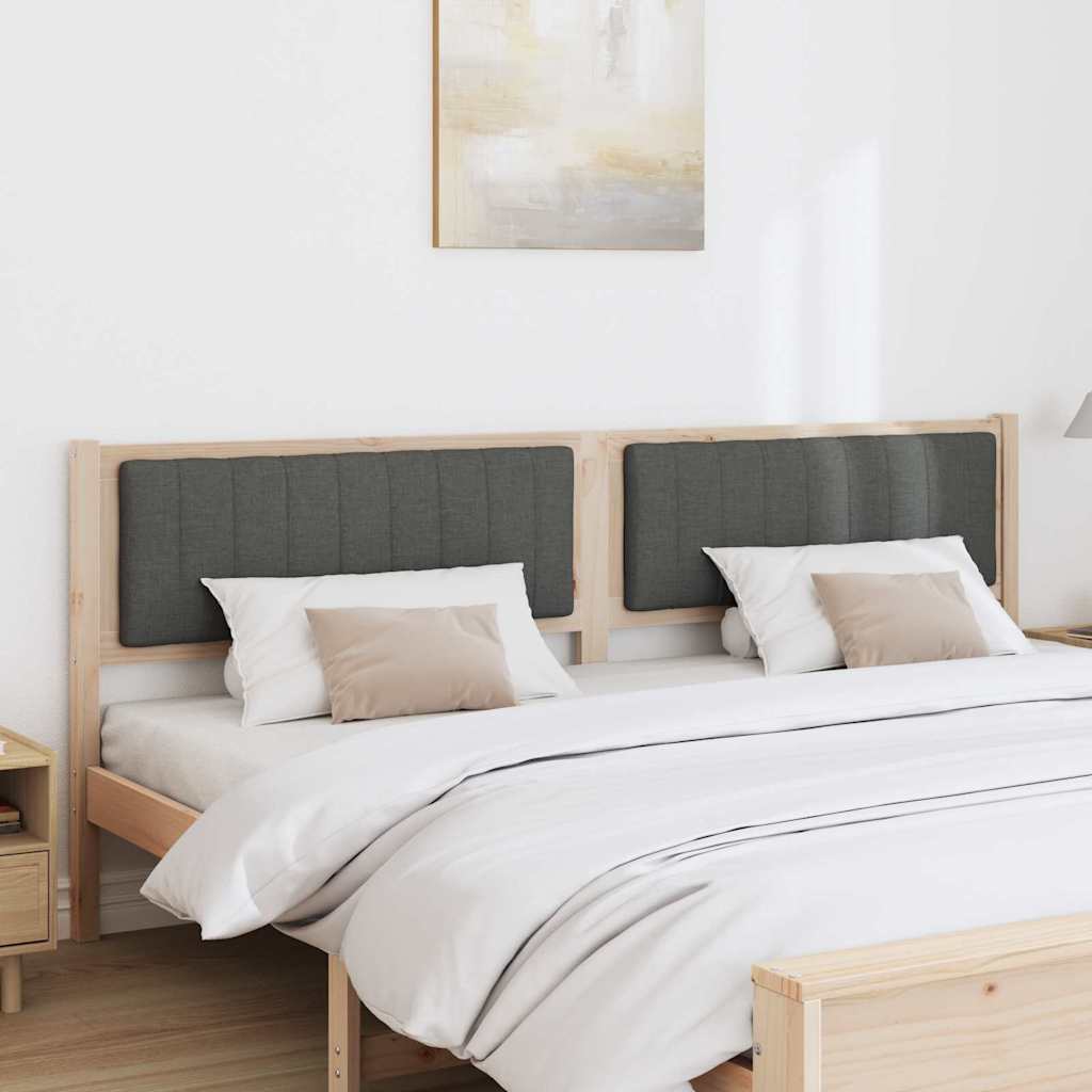 Tête de lit capitonnée Marron 200 cm Pin massif - XIOS