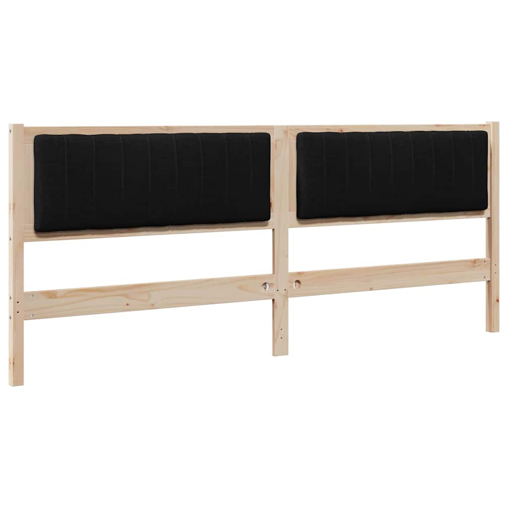 Tête de lit capitonnée Marron 200 cm Pin massif - XIOS