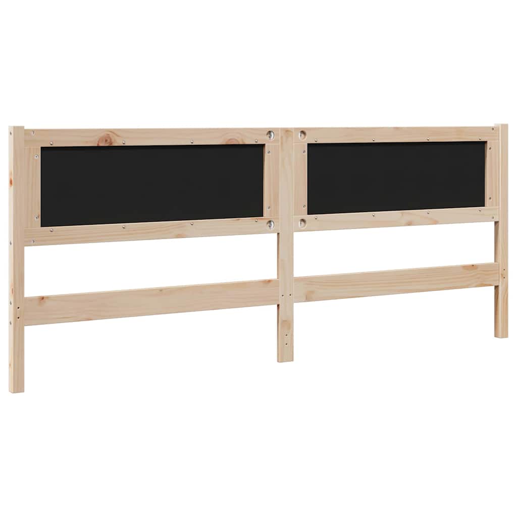 Tête de lit capitonnée Marron 200 cm Pin massif - XIOS