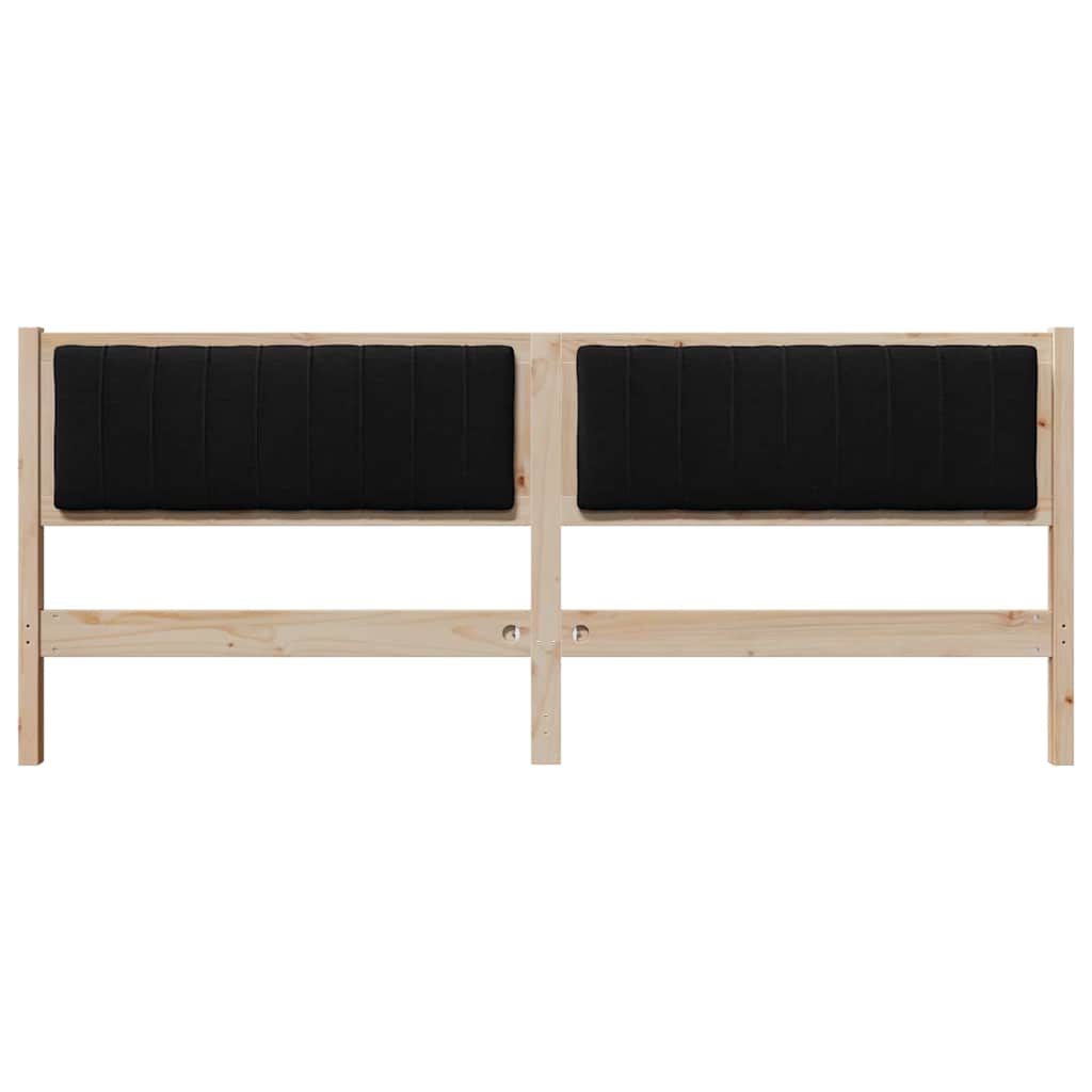 Tête de lit capitonnée Marron 200 cm Pin massif - XIOS