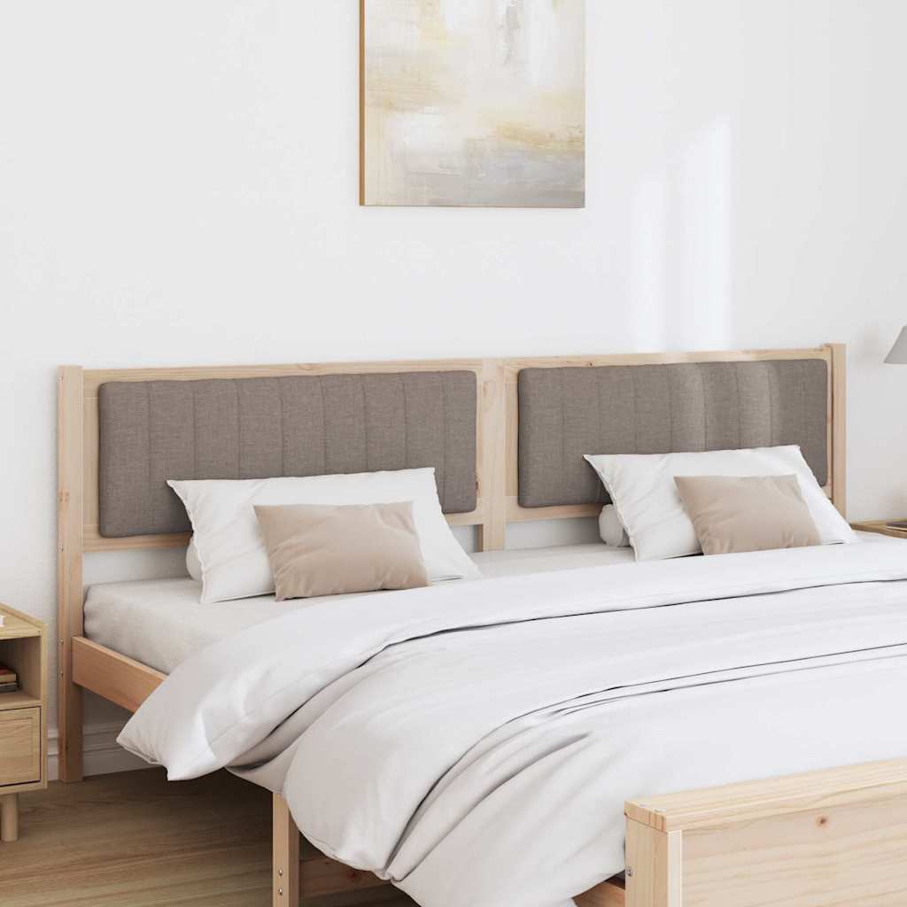 Tête de lit capitonnée Marron 200 cm Pin massif - XIOS