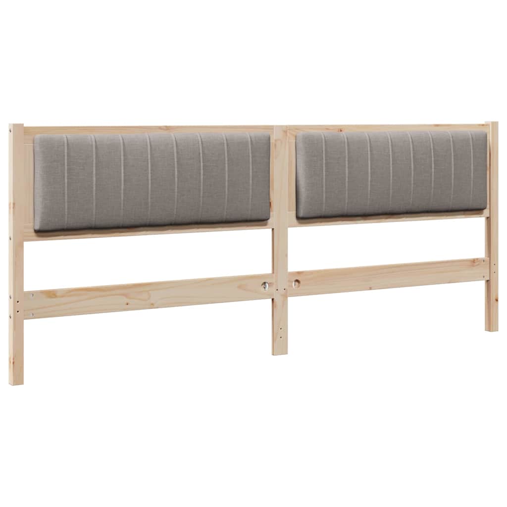 Tête de lit capitonnée Marron 200 cm Pin massif - XIOS