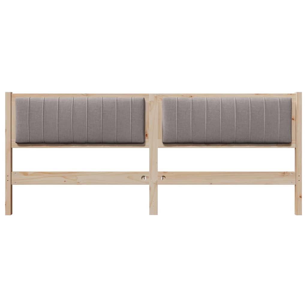 Tête de lit capitonnée Marron 200 cm Pin massif - XIOS