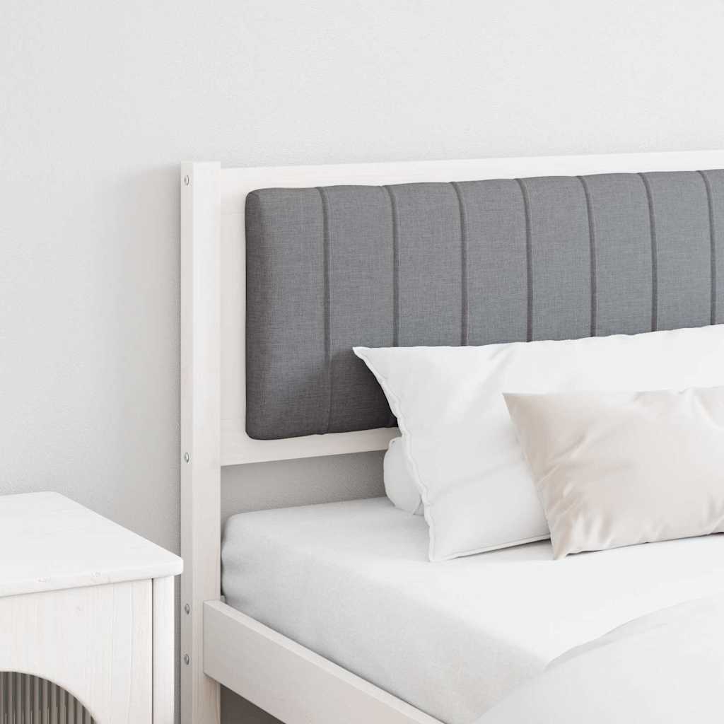 Tête de lit capitonnée avec tête de lit Blanc 200 cm Pin massif - XIOS