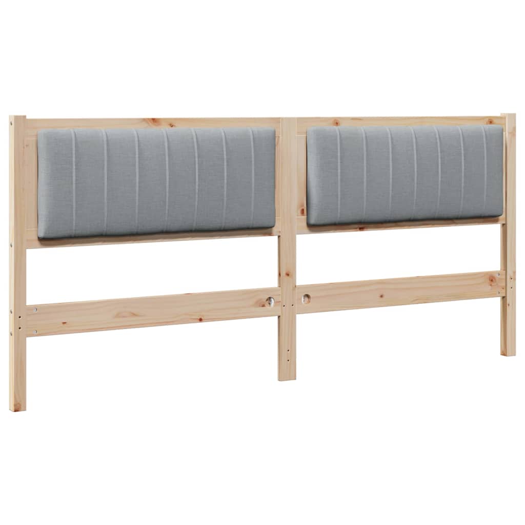 Tête de lit capitonnée Marron 180 cm Pin massif - XIOS