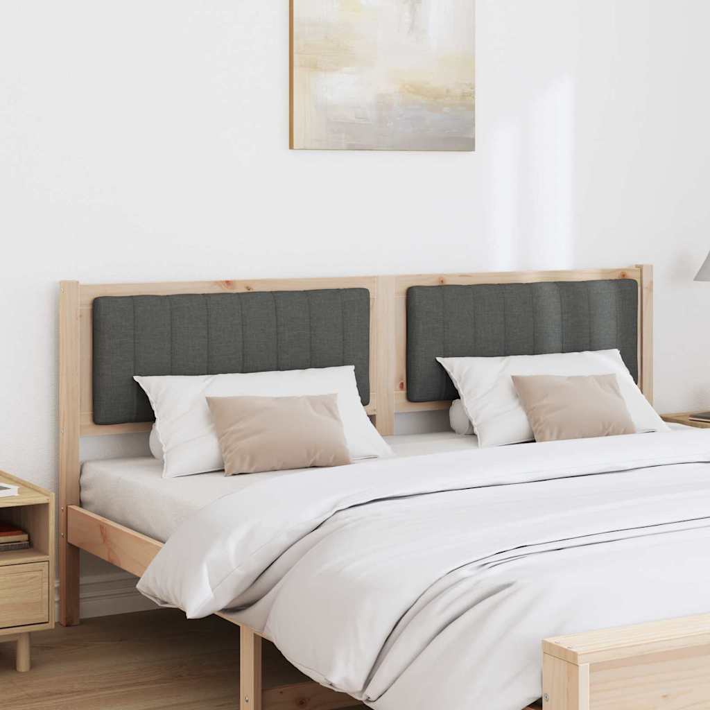 Tête de lit capitonnée Marron 180 cm Pin massif - XIOS