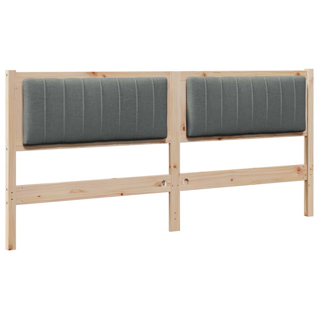 Tête de lit capitonnée Marron 180 cm Pin massif - XIOS