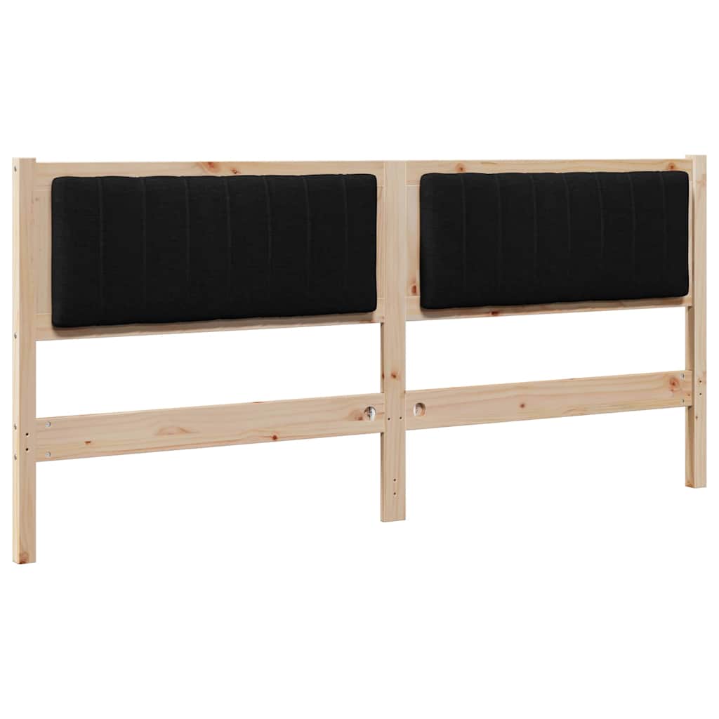 Tête de lit capitonnée Marron 180 cm Pin massif - XIOS