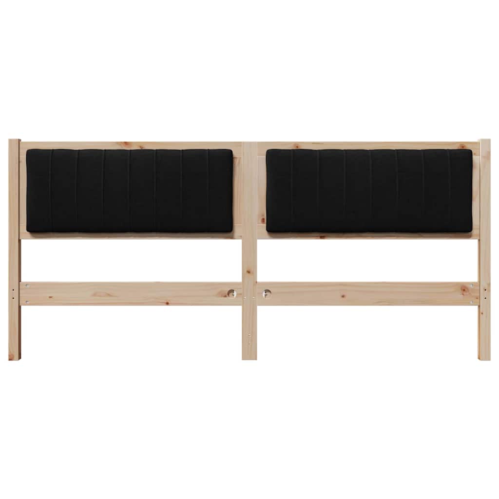 Tête de lit capitonnée Marron 180 cm Pin massif - XIOS