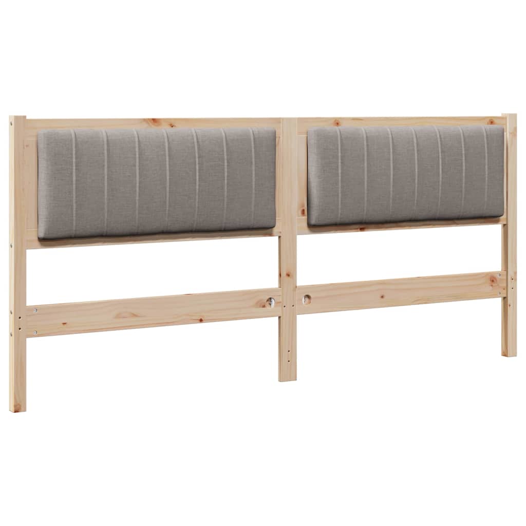 Tête de lit capitonnée Marron 180 cm Pin massif - XIOS