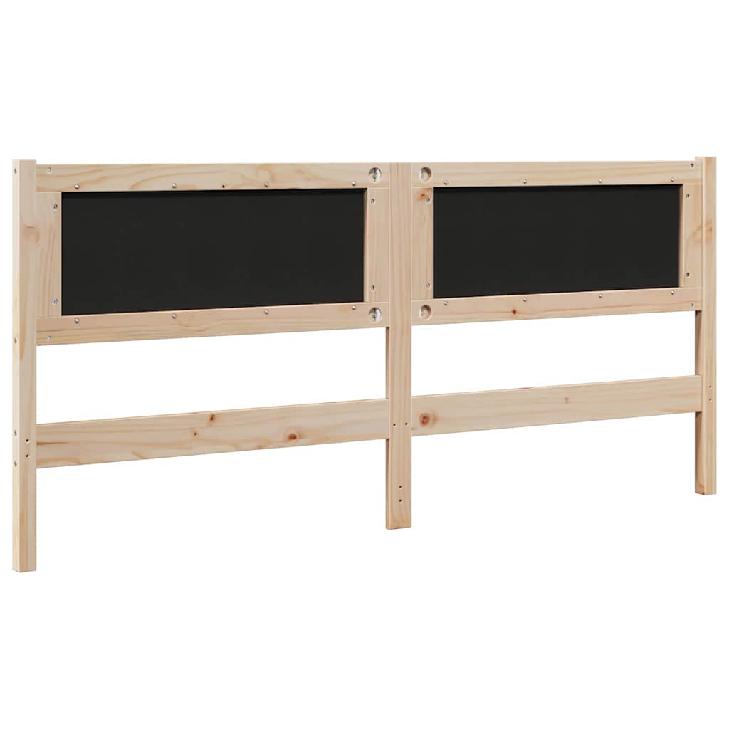 Tête de lit capitonnée Marron 180 cm Pin massif - XIOS