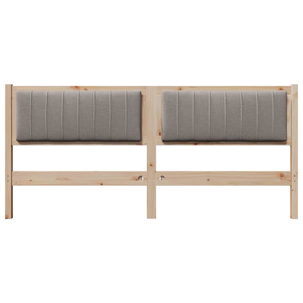 Tête de lit capitonnée Marron 180 cm Pin massif - XIOS