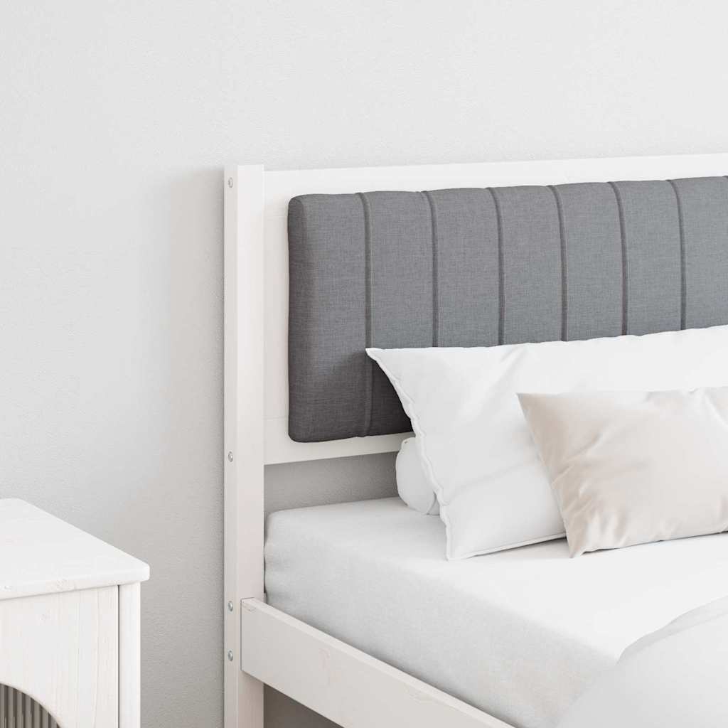 Tête de lit capitonnée avec tête de lit Blanc 180 cm Pin massif - XIOS