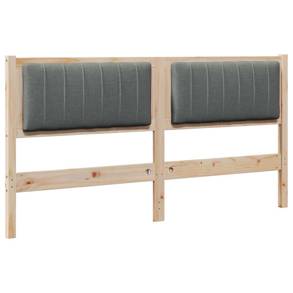 Tête de lit capitonnée Marron 160 cm Pin massif - XIOS