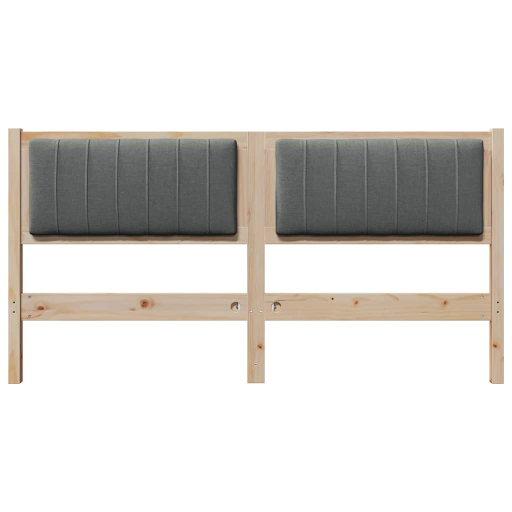 Tête de lit capitonnée Marron 160 cm Pin massif - XIOS