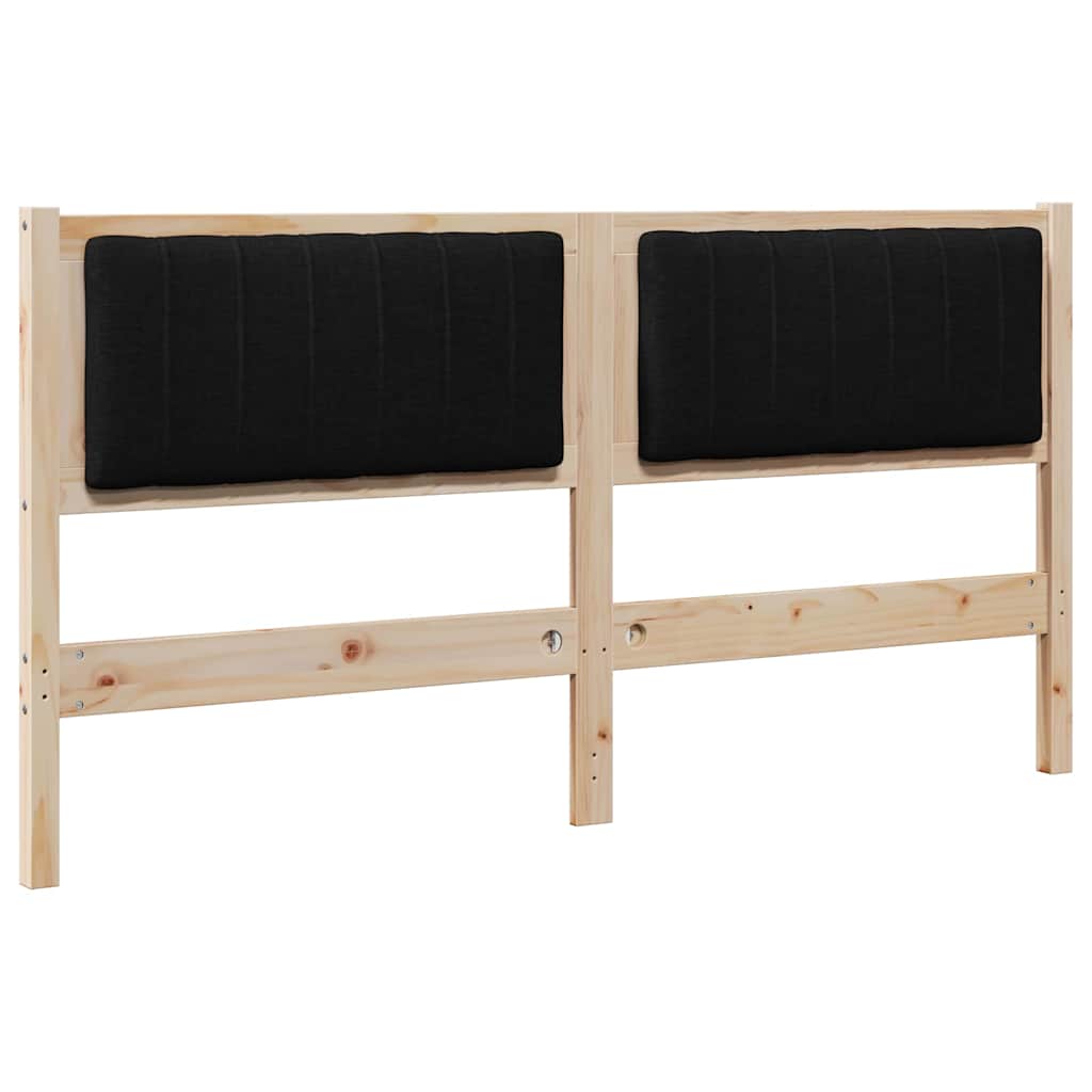 Tête de lit capitonnée Marron 160 cm Pin massif - XIOS