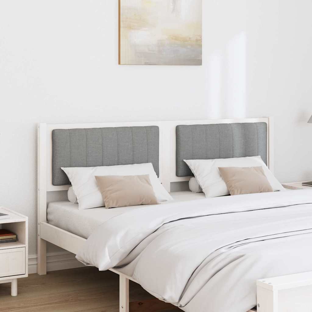 Tête de lit capitonnée avec tête de lit Blanc 160 cm Pin massif - XIOS