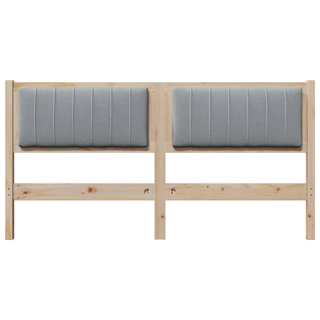 Tête de lit capitonnée Marron 150 cm Pin massif - XIOS