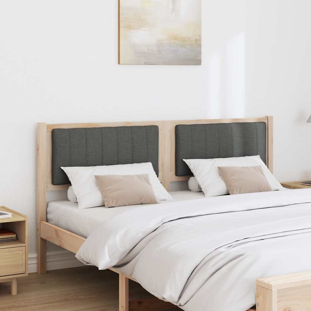 Tête de lit capitonnée Marron 150 cm Pin massif - XIOS