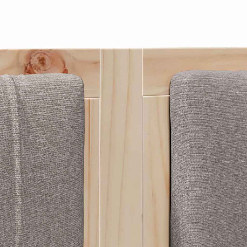Tête de lit capitonnée Marron 150 cm Pin massif - XIOS