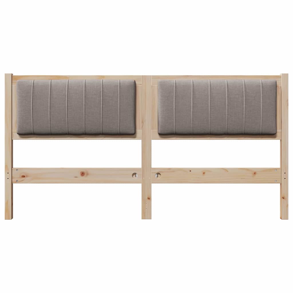 Tête de lit capitonnée Marron 150 cm Pin massif - XIOS