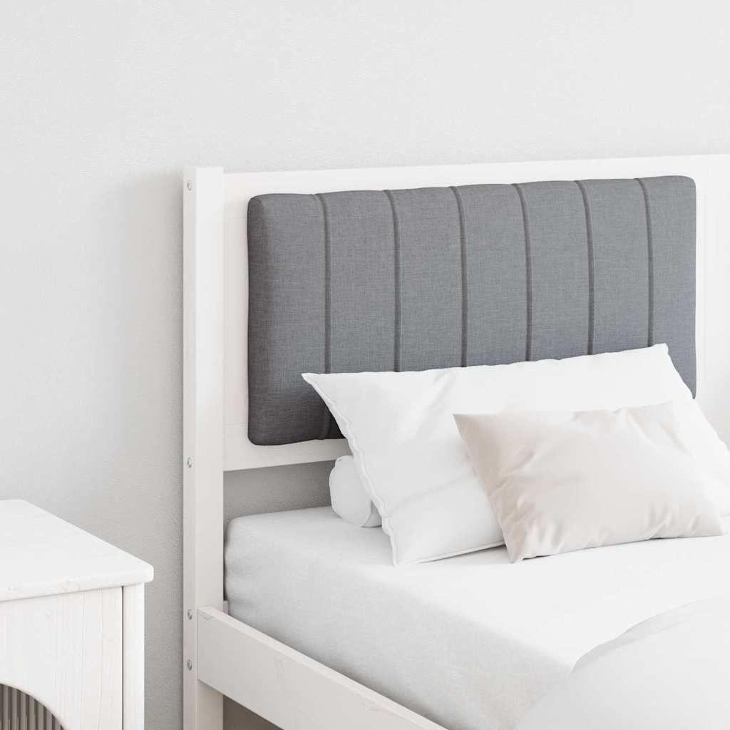 Tête de lit capitonnée avec tête de lit Blanc 150 cm Pin massif - XIOS