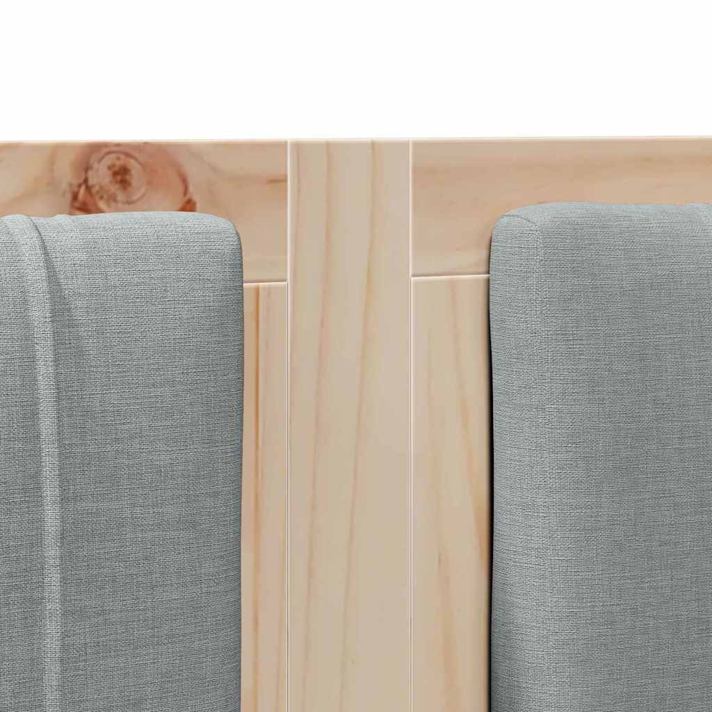 Tête de lit capitonnée Marron 140 cm Pin massif - XIOS