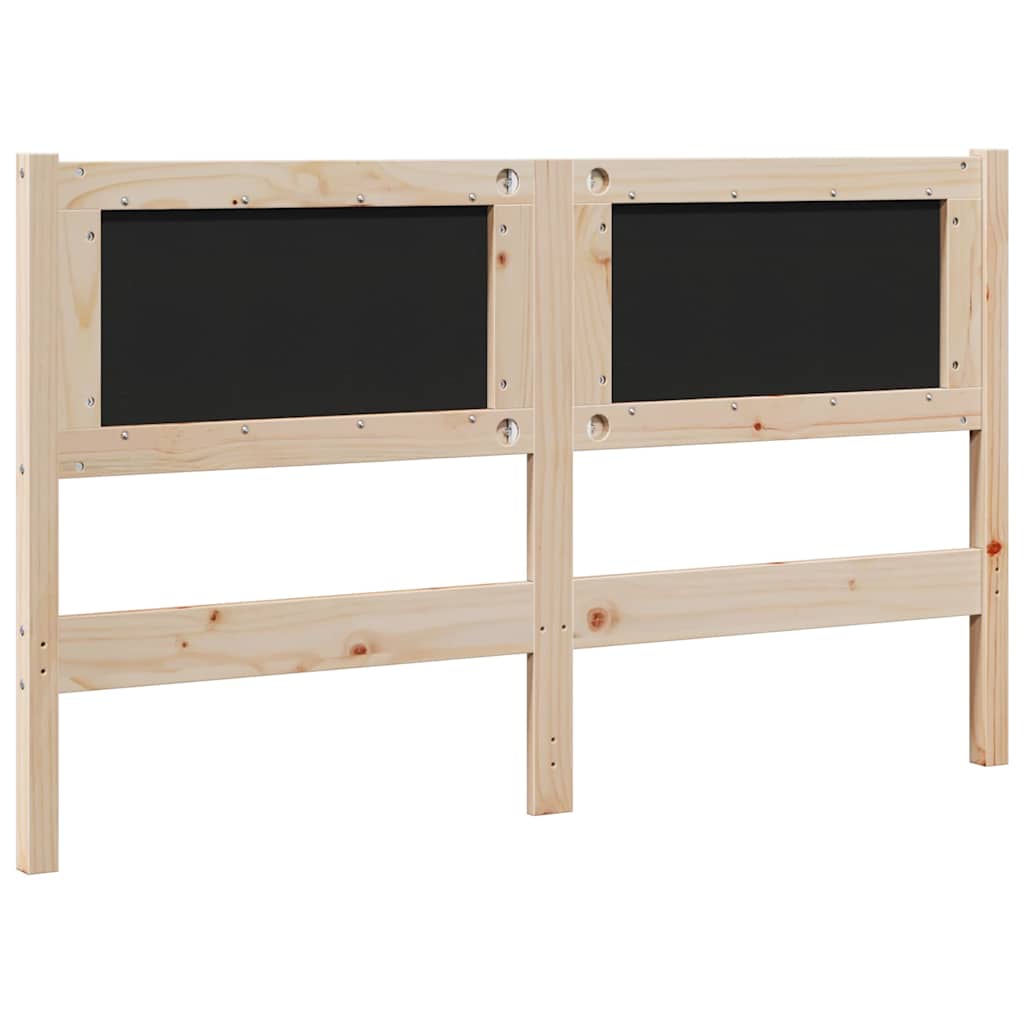 Tête de lit capitonnée Marron 140 cm Pin massif - XIOS