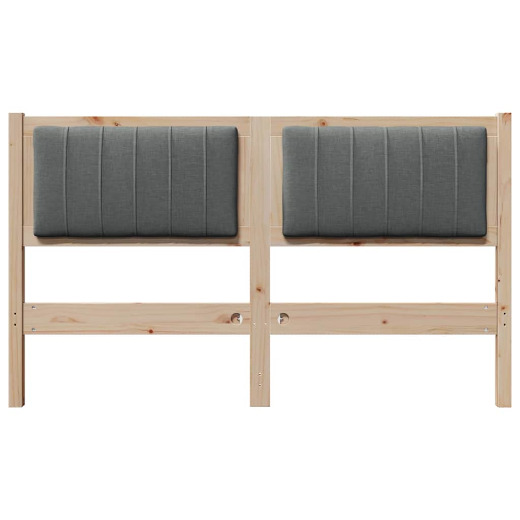 Tête de lit capitonnée Marron 140 cm Pin massif - XIOS