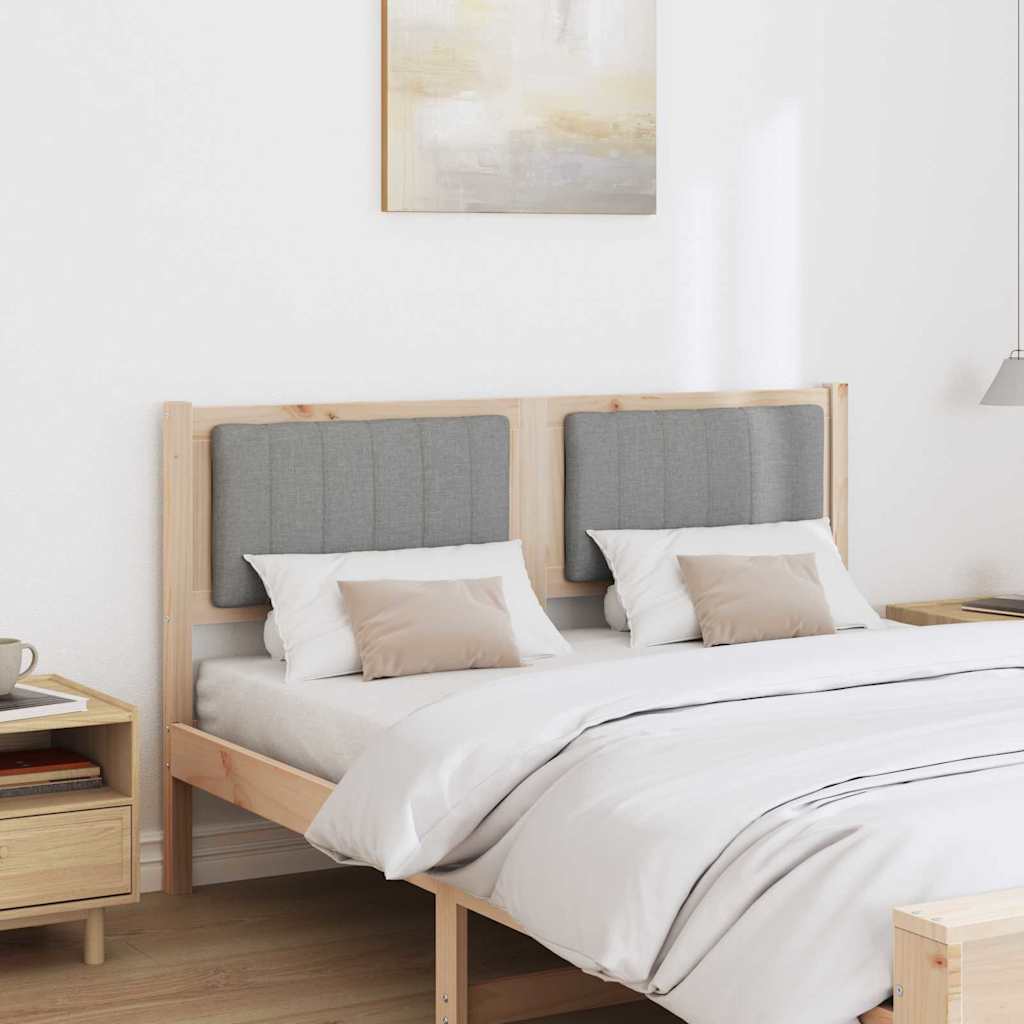Tête de lit capitonnée Marron 135 cm Pin massif - XIOS
