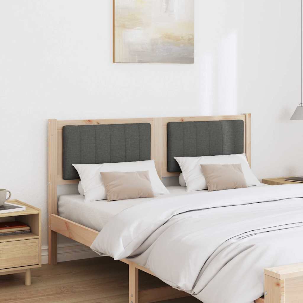 Tête de lit capitonnée Marron 135 cm Pin massif - XIOS