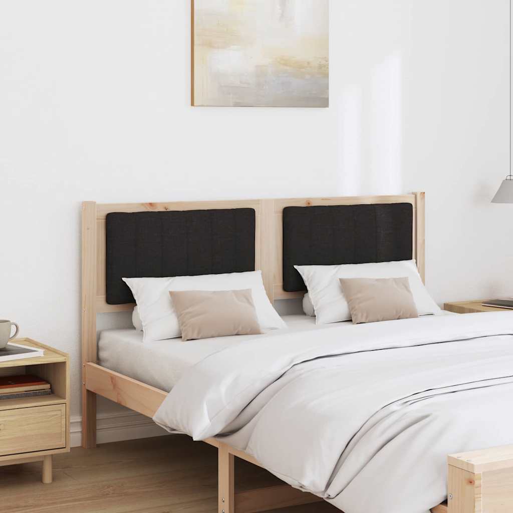 Tête de lit capitonnée Marron 135 cm Pin massif - XIOS