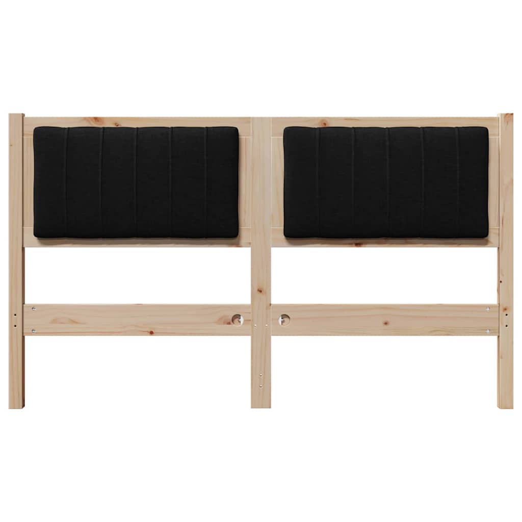Tête de lit capitonnée Marron 135 cm Pin massif - XIOS