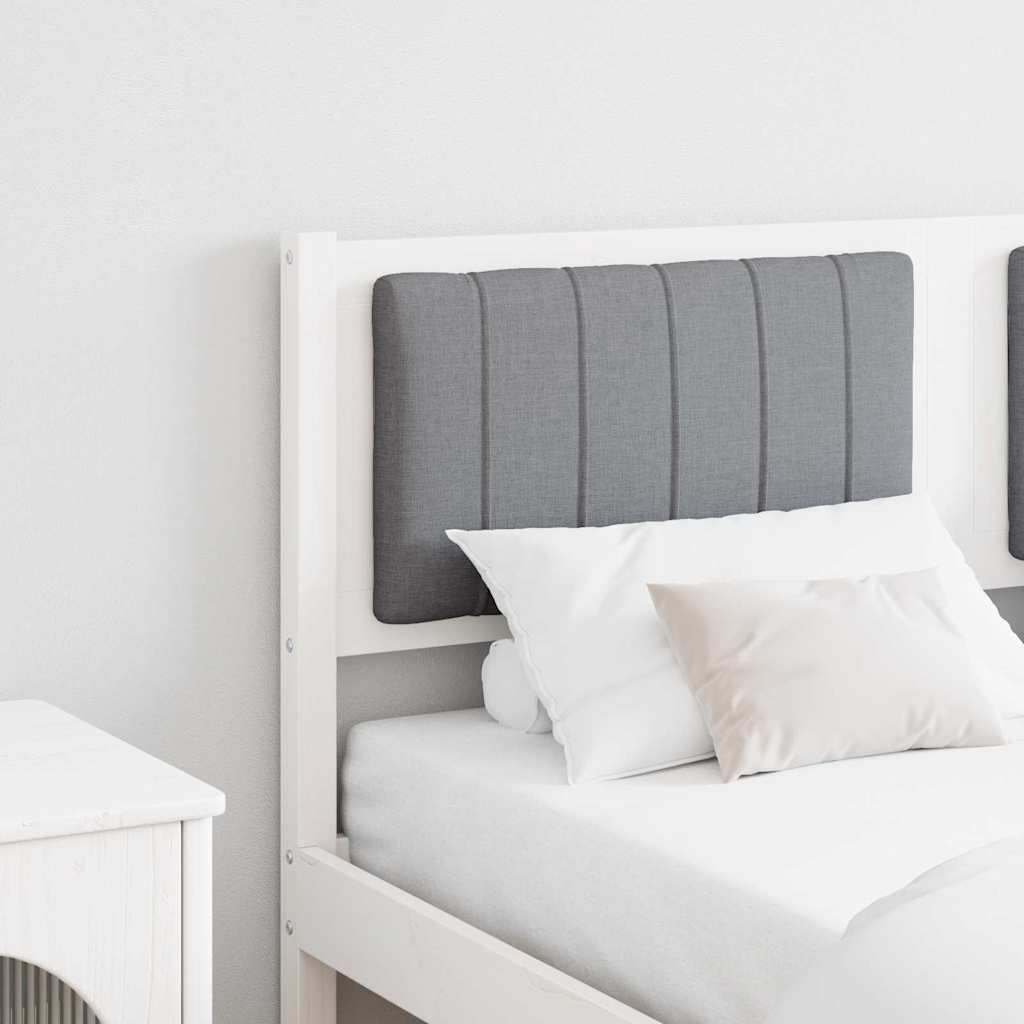 Tête de lit capitonnée avec tête de lit Blanc 135 cm Pin massif - XIOS