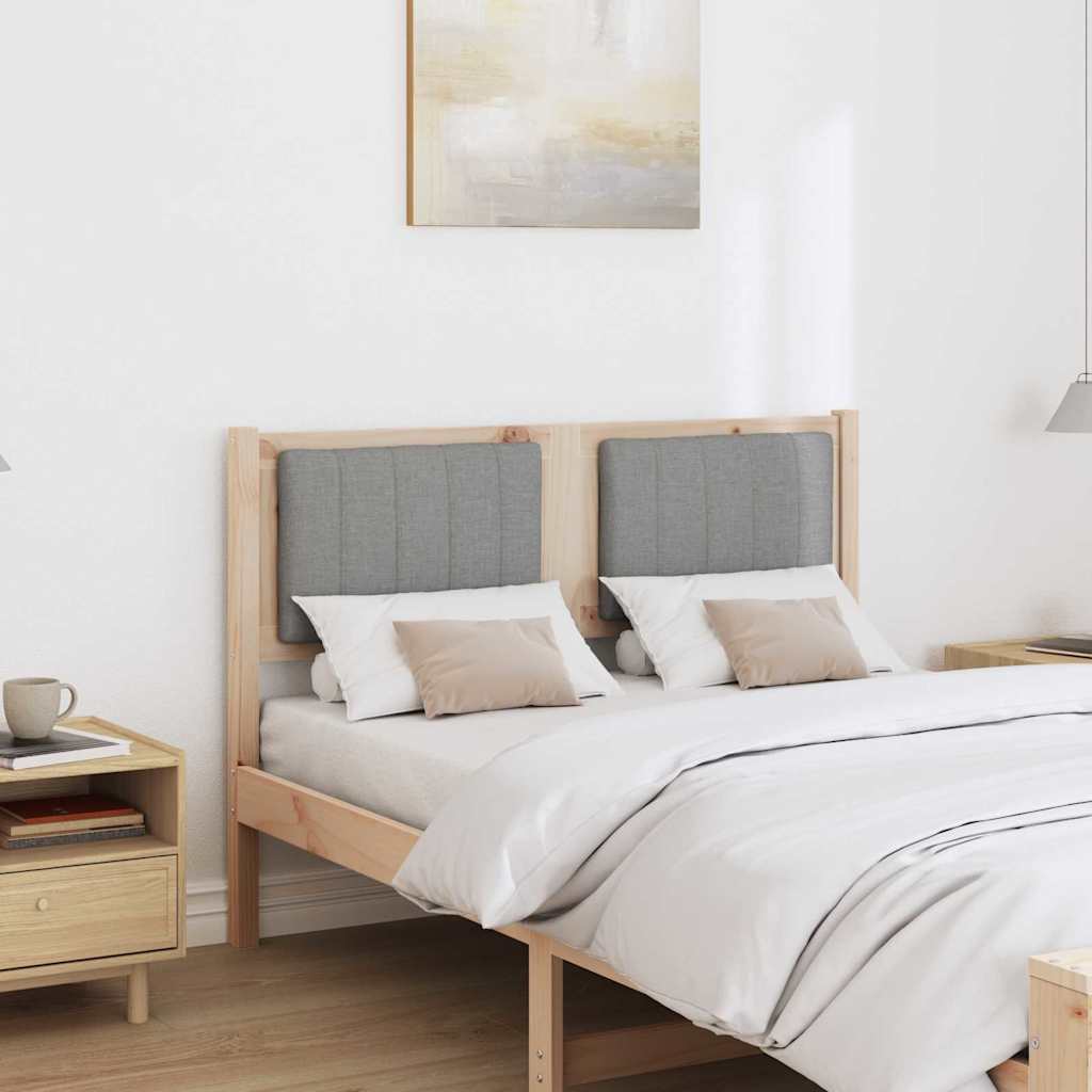Tête de lit capitonnée Marron 120 cm Pin massif - XIOS