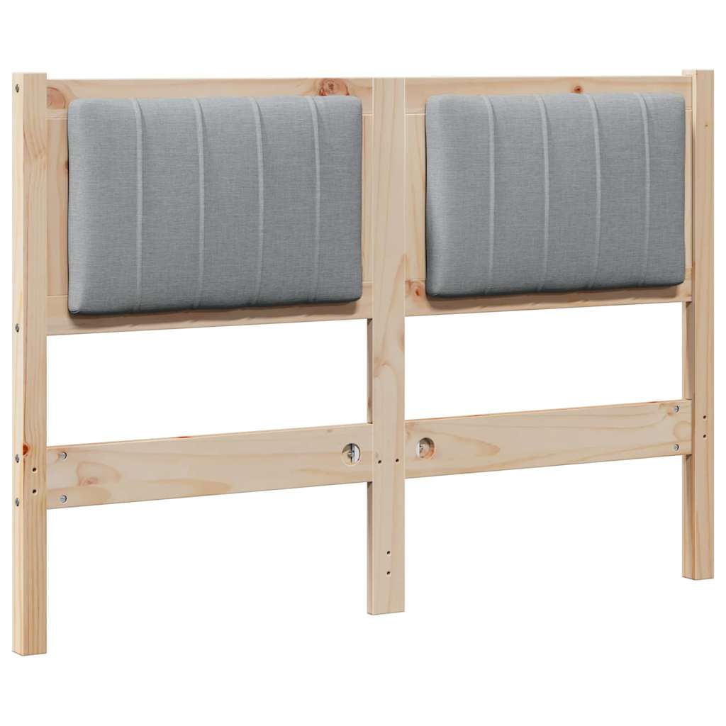 Tête de lit capitonnée Marron 120 cm Pin massif - XIOS