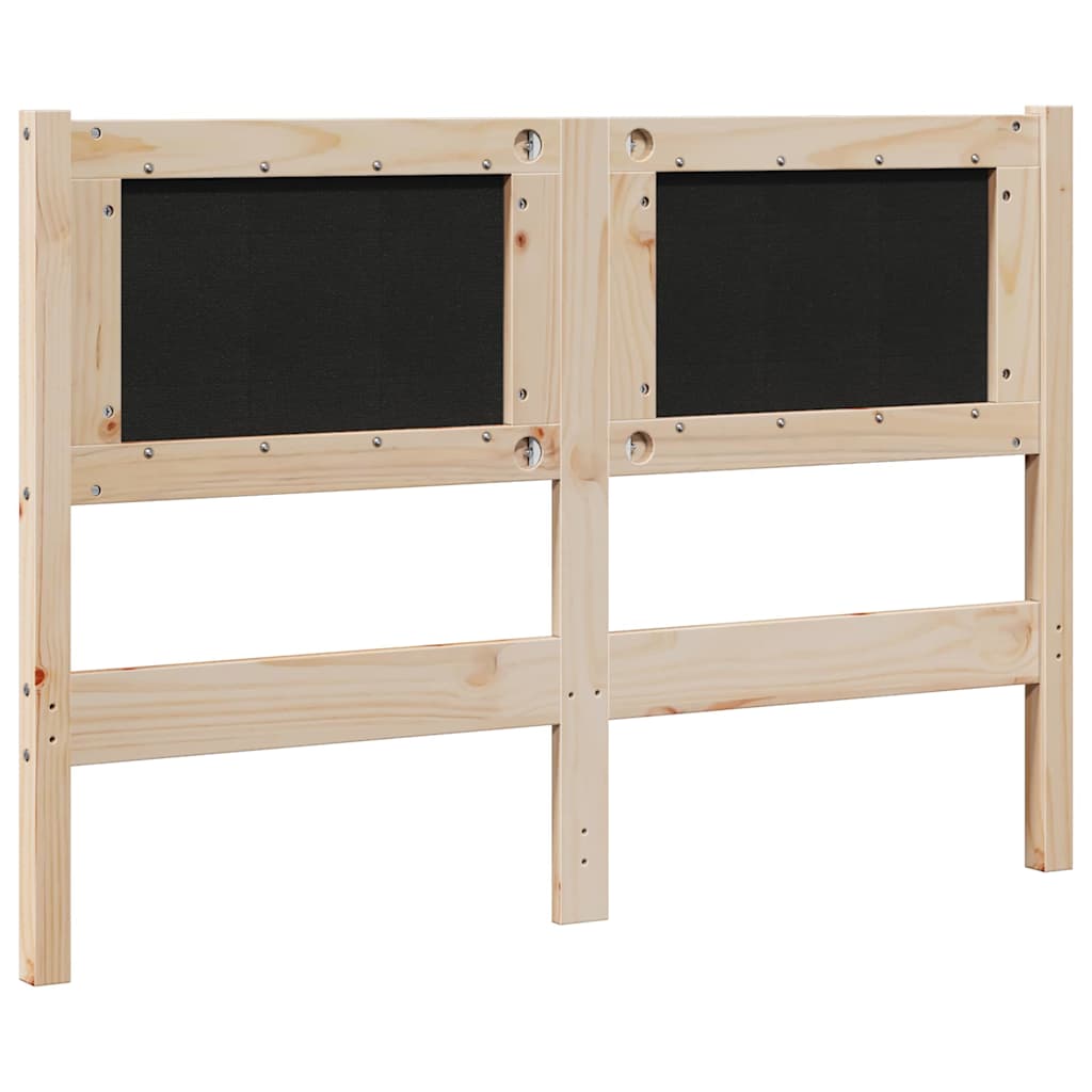 Tête de lit capitonnée Marron 120 cm Pin massif - XIOS