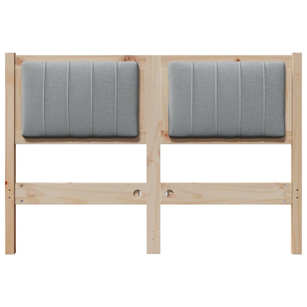 Tête de lit capitonnée Marron 120 cm Pin massif - XIOS