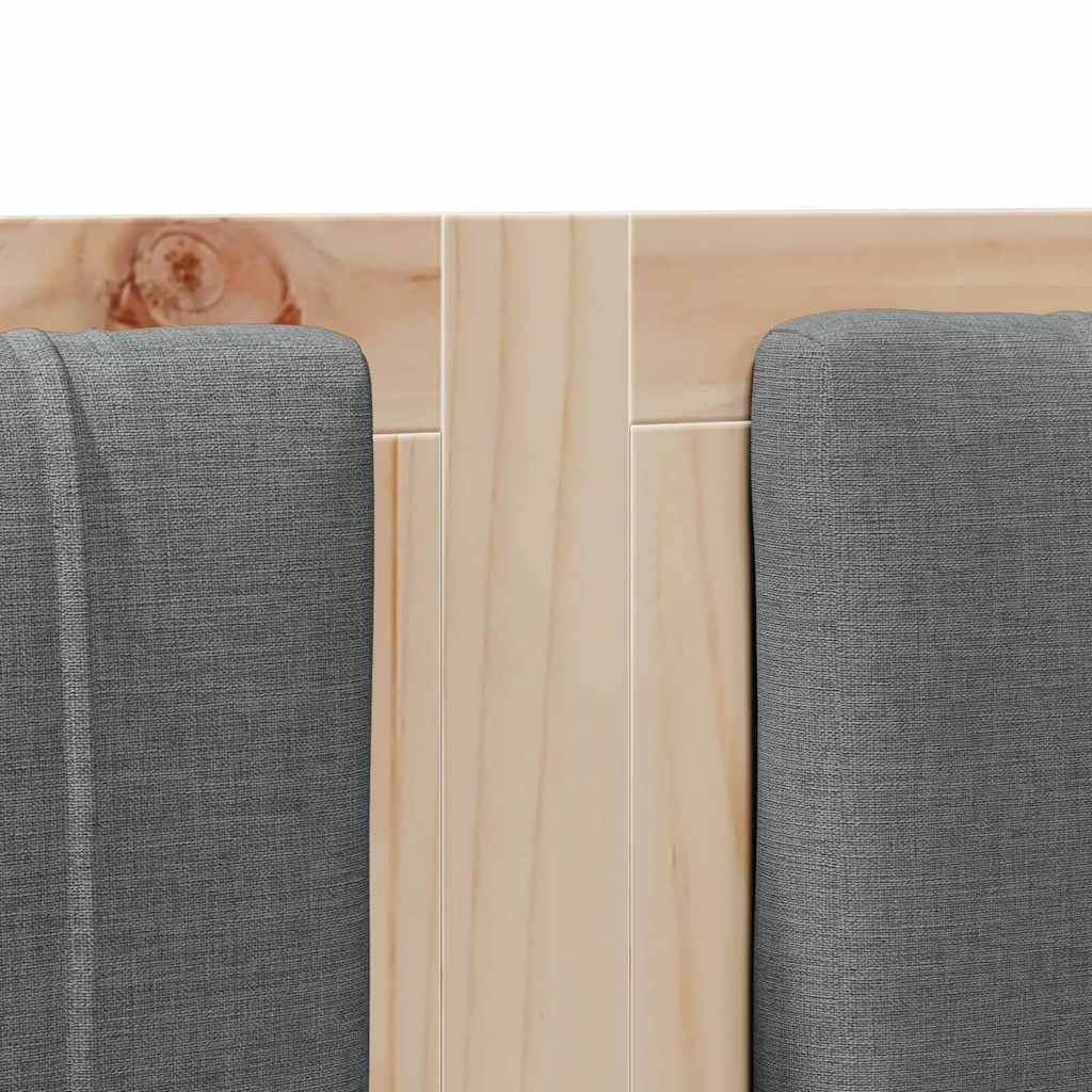 Tête de lit capitonnée Marron 120 cm Pin massif - XIOS
