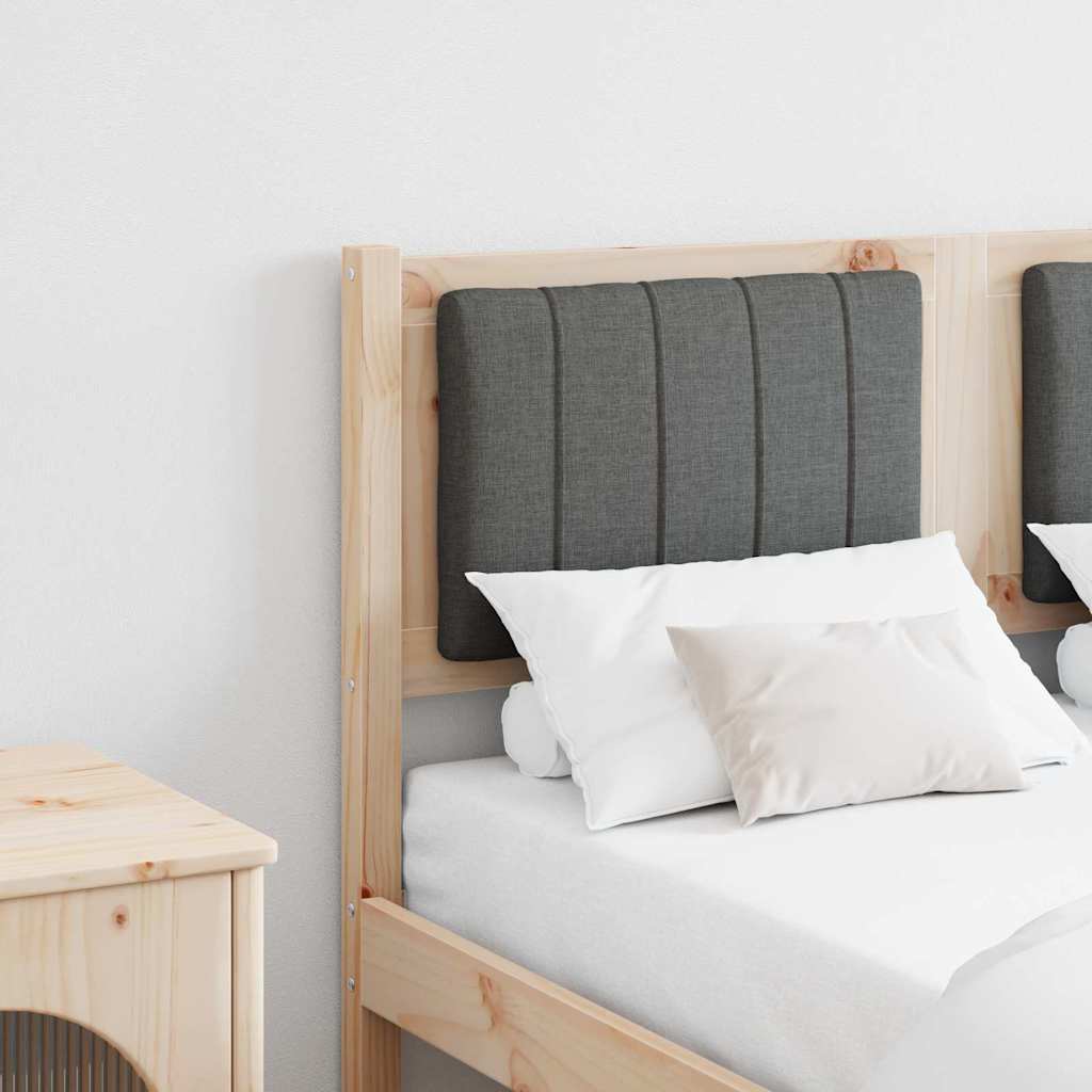 Tête de lit capitonnée Marron 120 cm Pin massif - XIOS