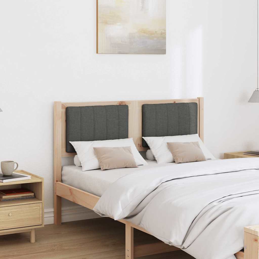 Tête de lit capitonnée Marron 120 cm Pin massif - XIOS
