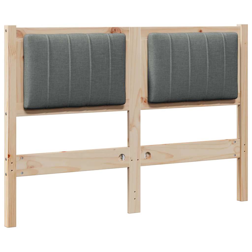 Tête de lit capitonnée Marron 120 cm Pin massif - XIOS
