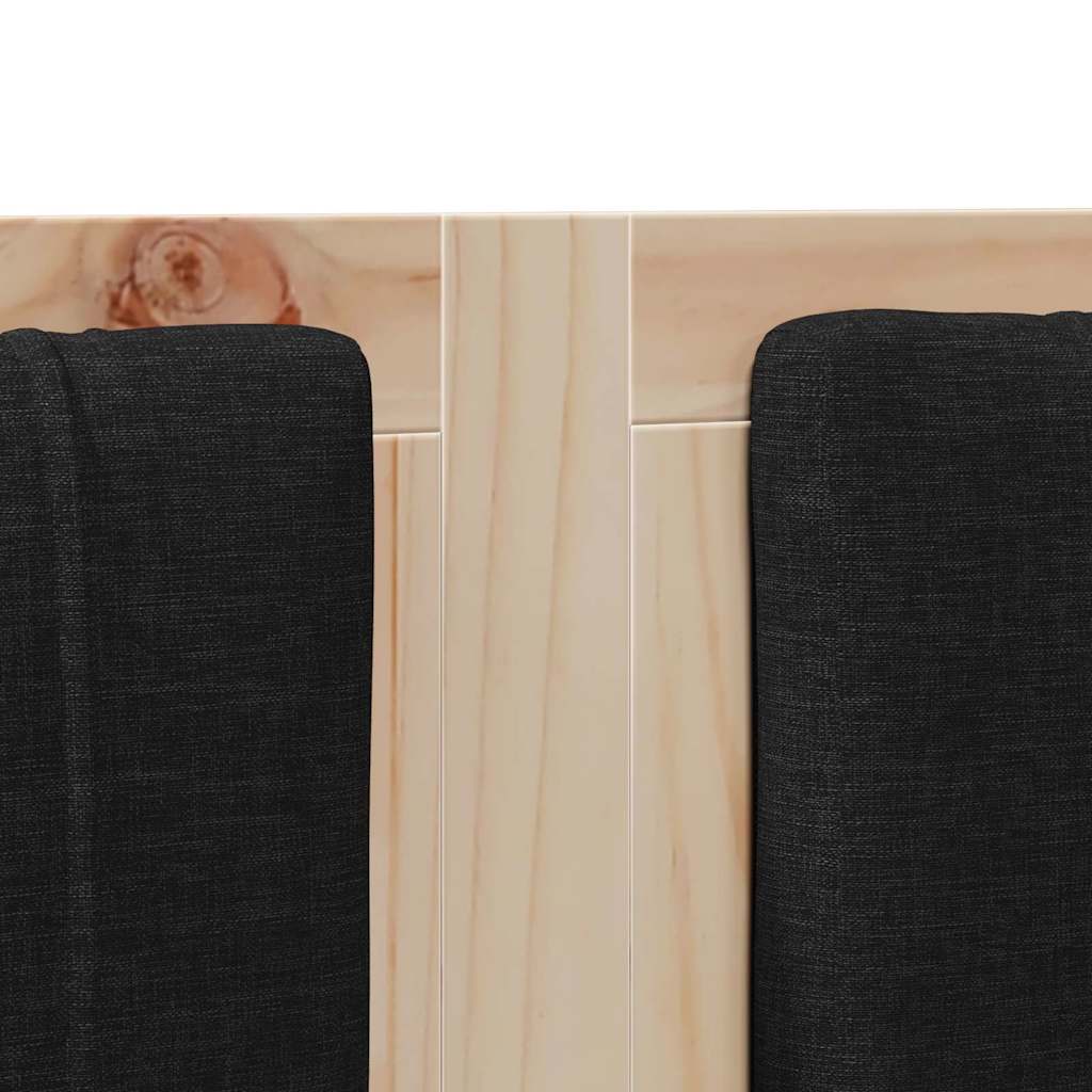 Tête de lit capitonnée Marron 120 cm Pin massif - XIOS