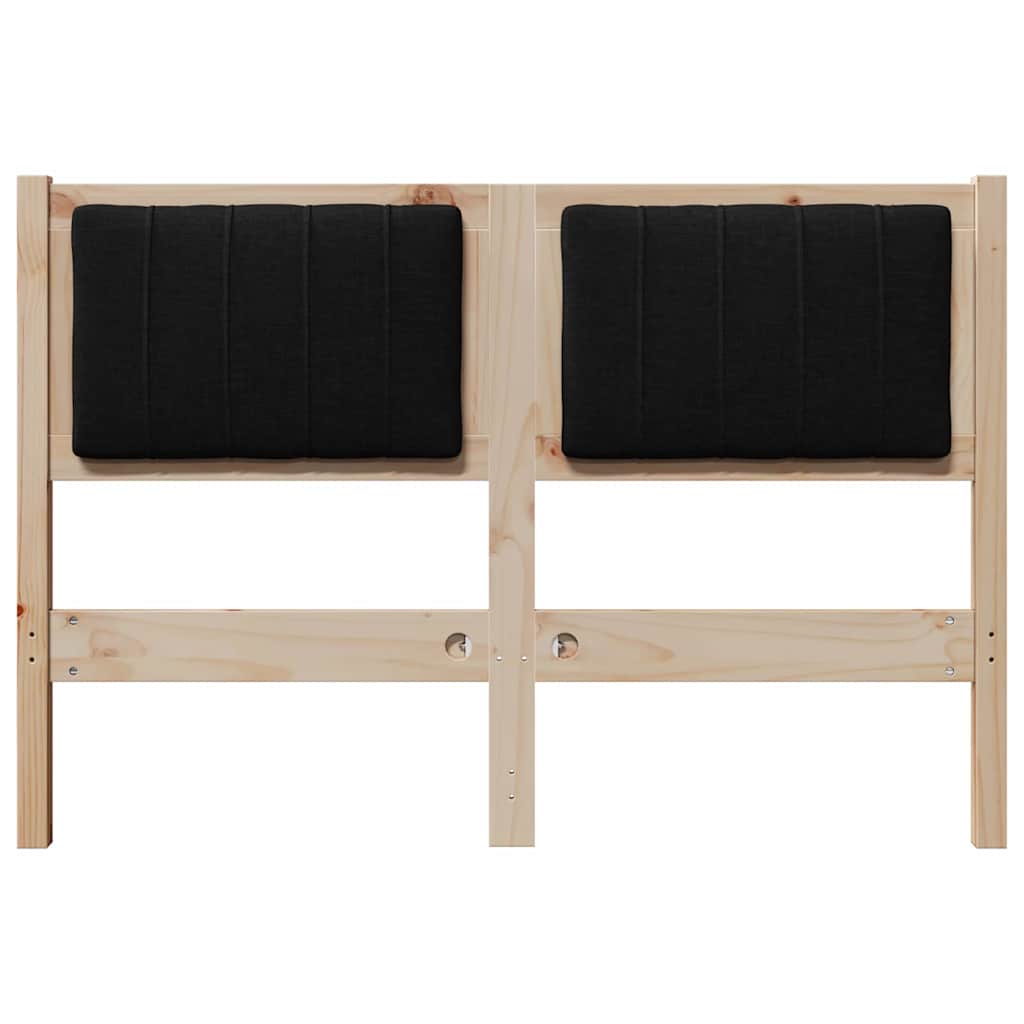 Tête de lit capitonnée Marron 120 cm Pin massif - XIOS
