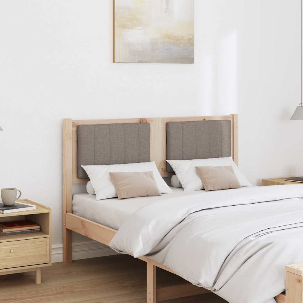 Tête de lit capitonnée Marron 120 cm Pin massif - XIOS