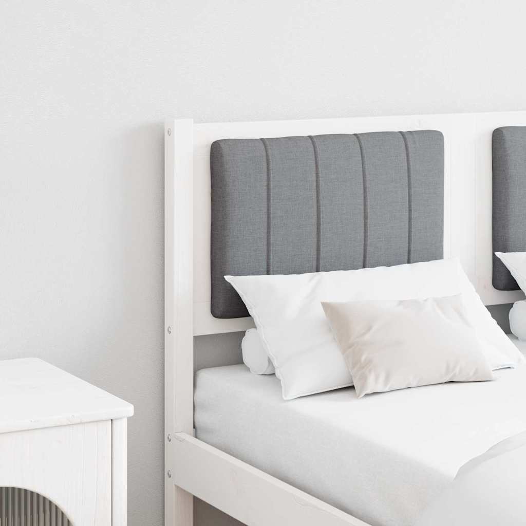 Tête de lit capitonnée avec tête de lit Blanc 120 cm Pin massif - XIOS