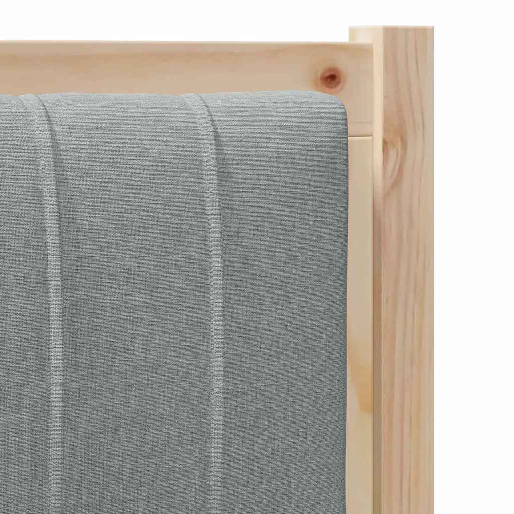 Tête de lit capitonnée Gris clair 100 cm Pin massif - XIOS