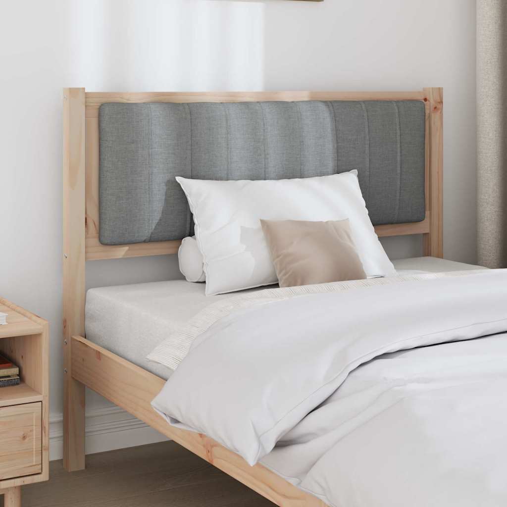 Tête de lit capitonnée Gris clair 100 cm Pin massif - XIOS