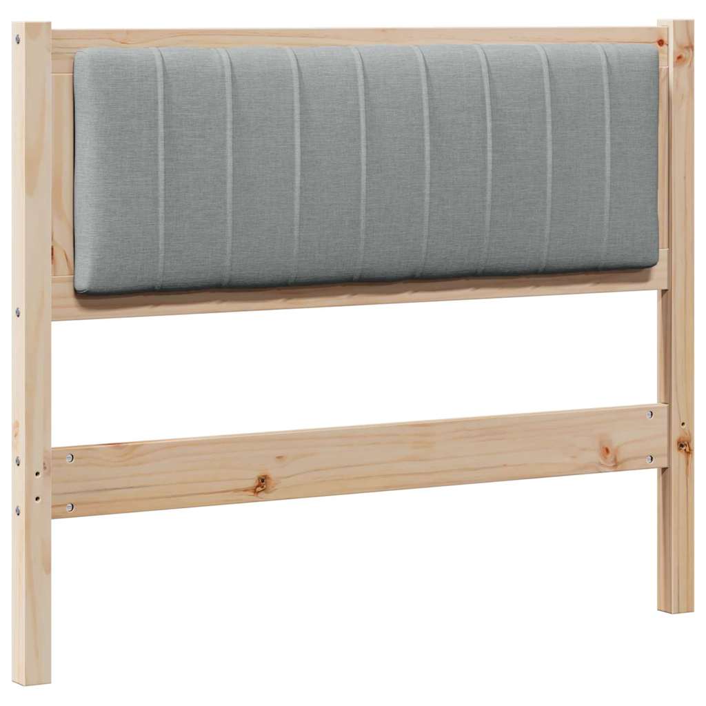 Tête de lit capitonnée Gris clair 100 cm Pin massif - XIOS