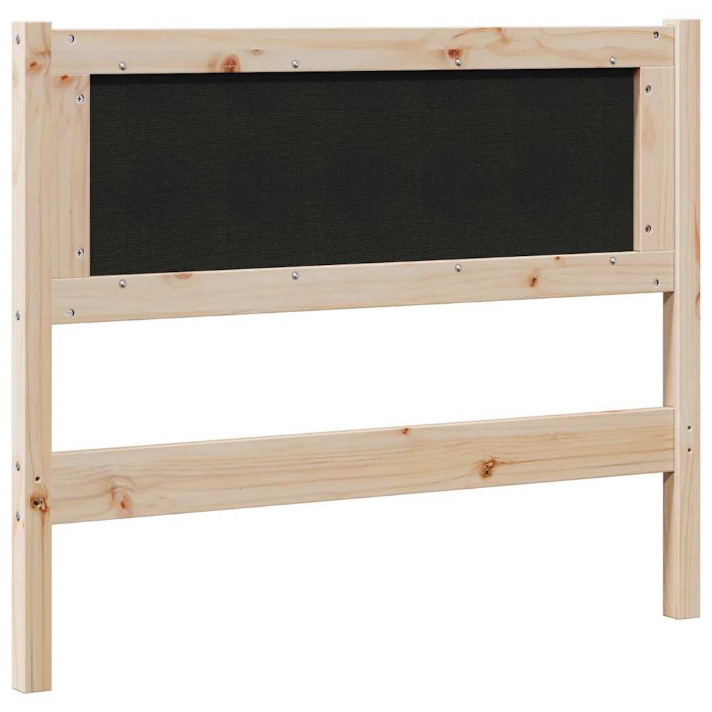 Tête de lit capitonnée Gris clair 100 cm Pin massif - XIOS